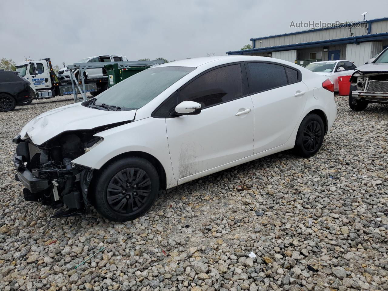 2016 Kia Forte Lx White vin: KNAFX4A68G5498023