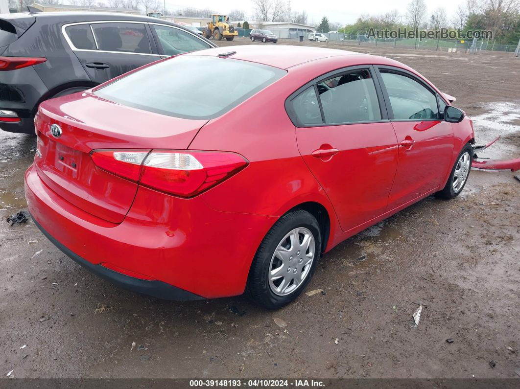 2016 Kia Forte Lx Red vin: KNAFX4A68G5532817