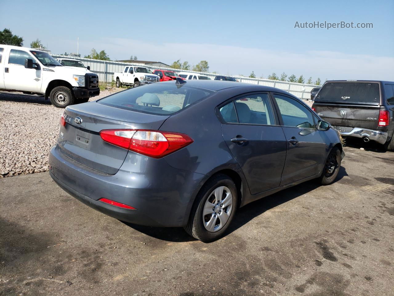 2016 Kia Forte Lx Серый vin: KNAFX4A68G5534373