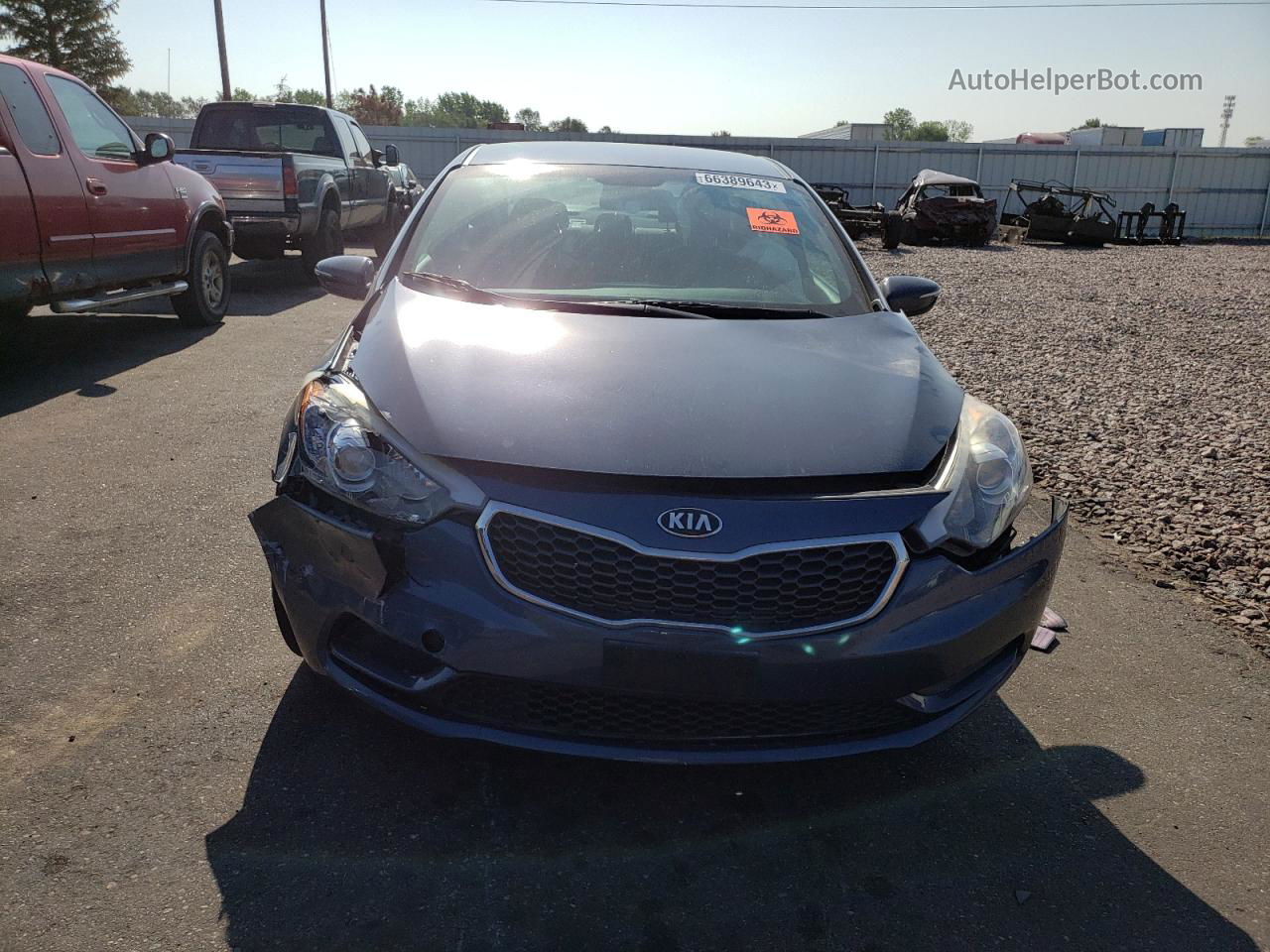 2016 Kia Forte Lx Серый vin: KNAFX4A68G5534373