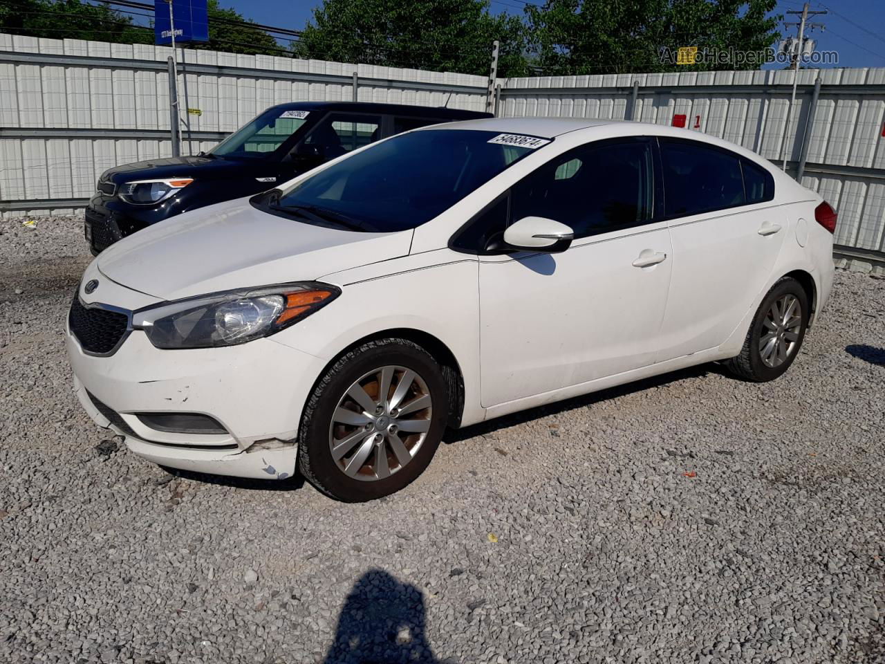 2016 Kia Forte Lx White vin: KNAFX4A69G5478346