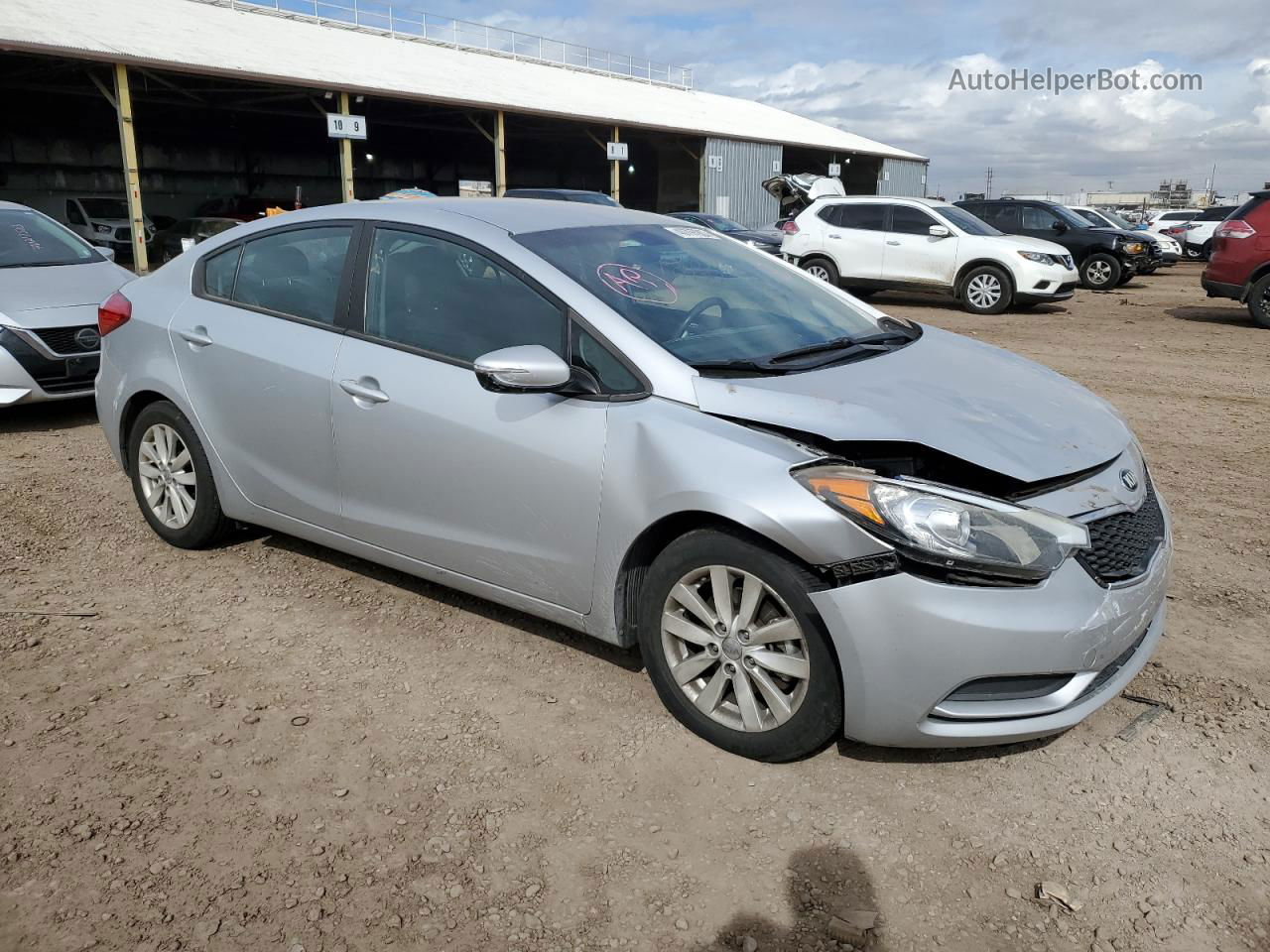 2016 Kia Forte Lx Silver vin: KNAFX4A69G5509403