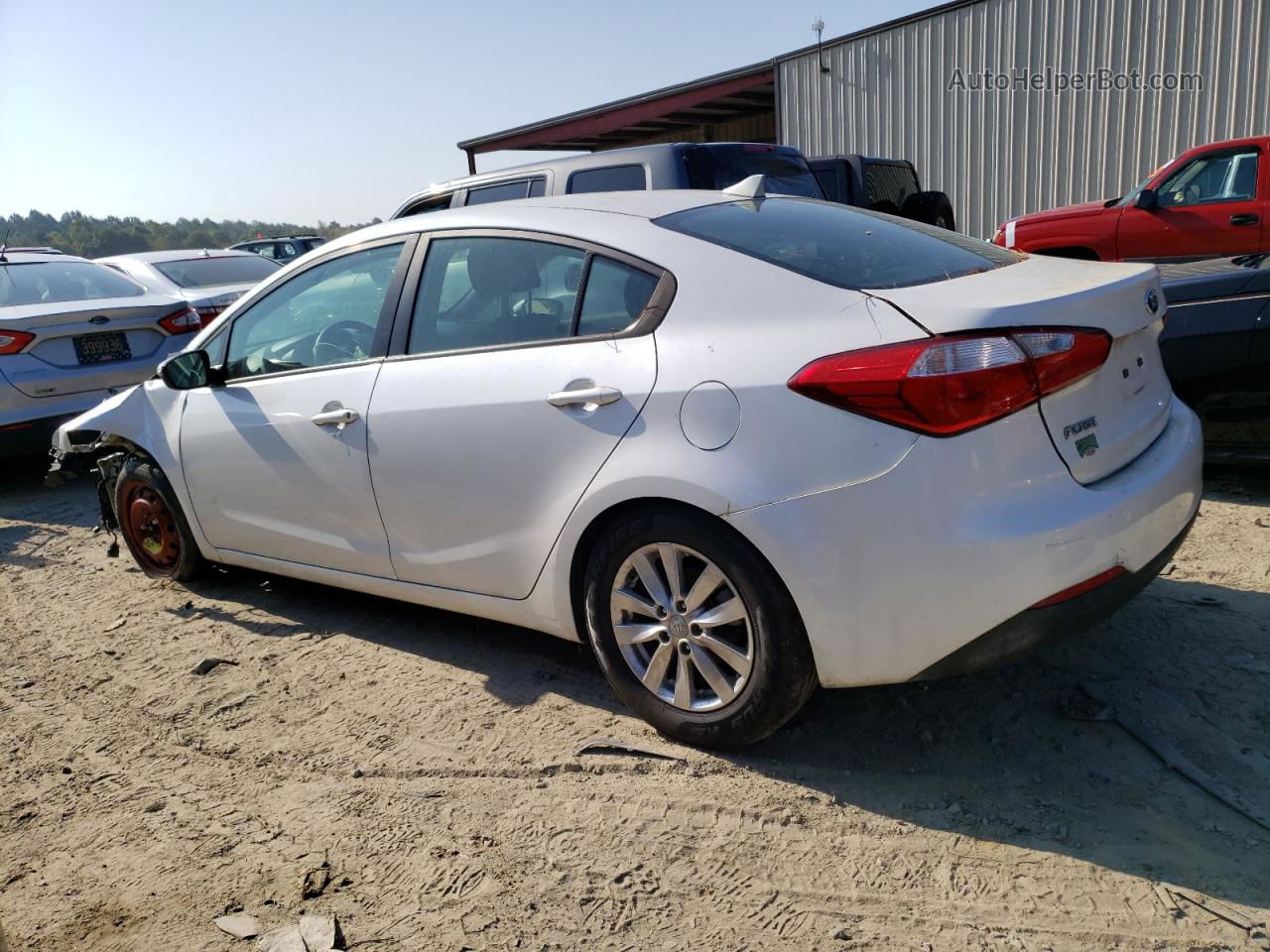 2016 Kia Forte Lx White vin: KNAFX4A69G5603328