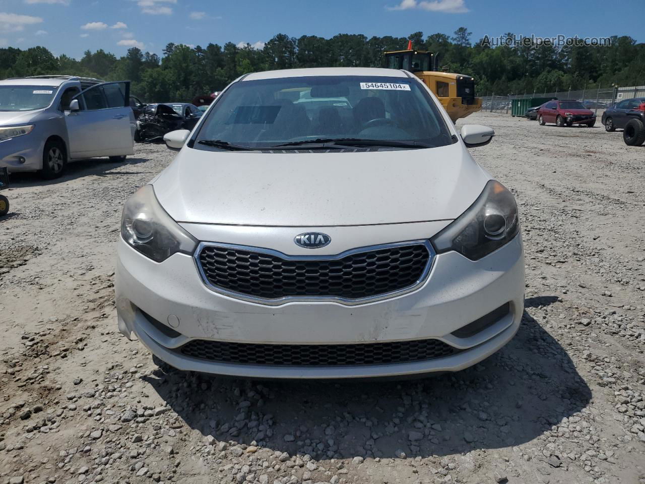 2016 Kia Forte Lx White vin: KNAFX4A6XG5440043