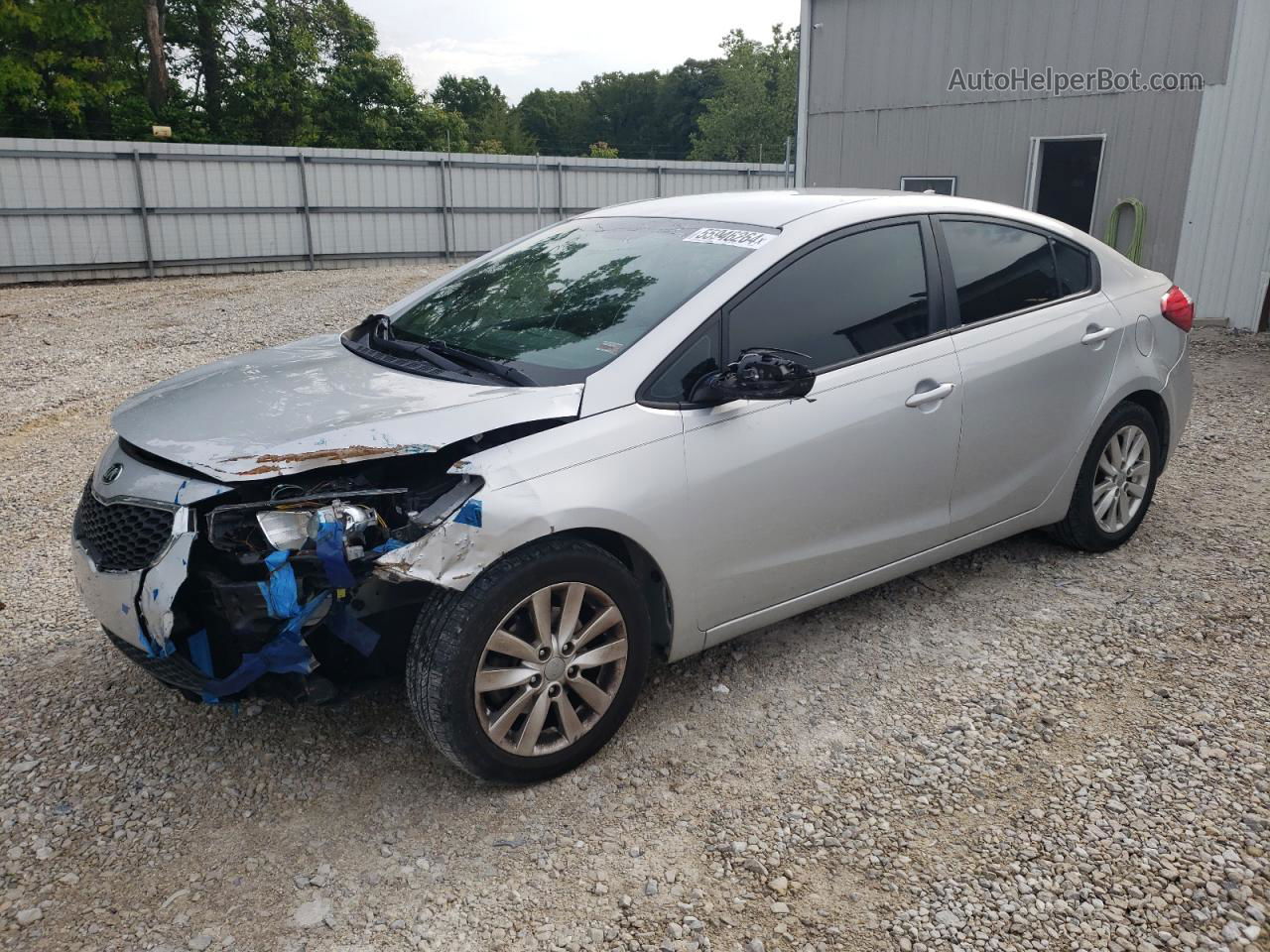 2016 Kia Forte Lx Silver vin: KNAFX4A6XG5460728