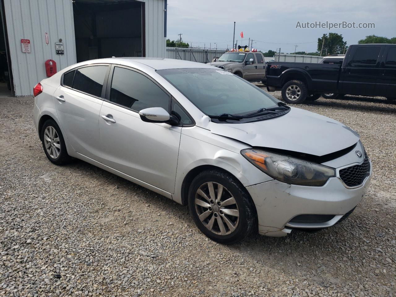 2016 Kia Forte Lx Silver vin: KNAFX4A6XG5460728