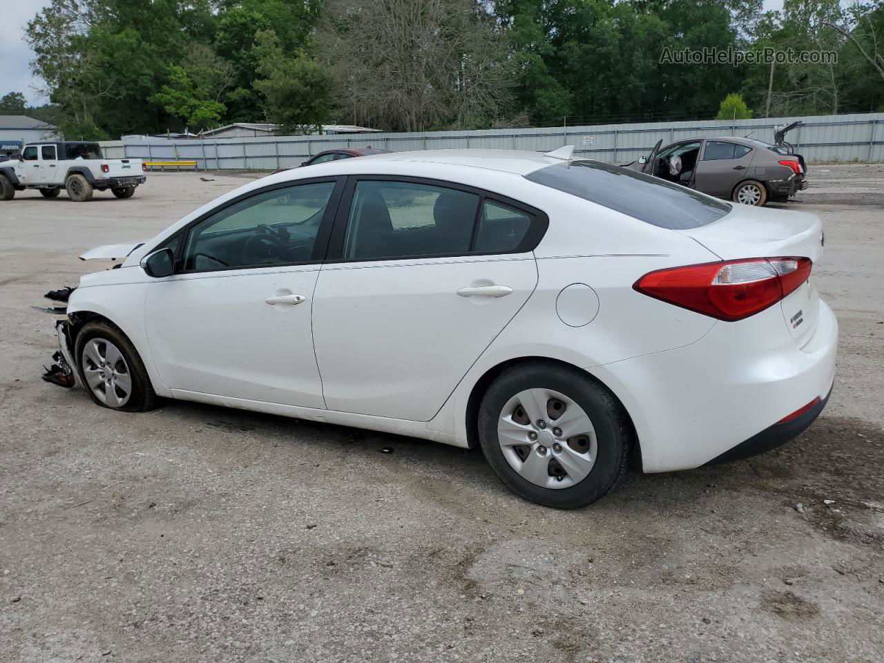 2016 Kia Forte Lx White vin: KNAFX4A6XG5497164