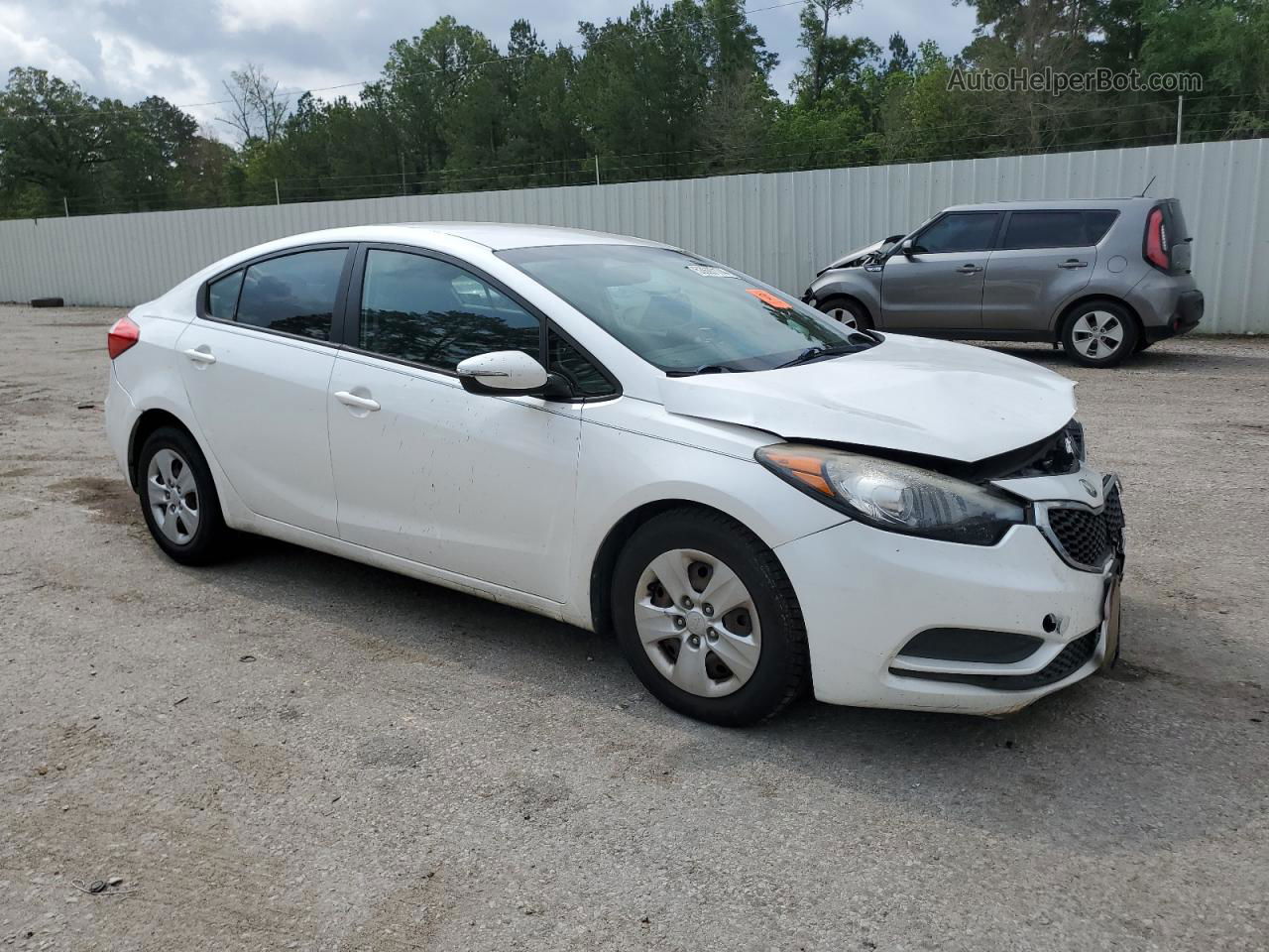 2016 Kia Forte Lx White vin: KNAFX4A6XG5497164