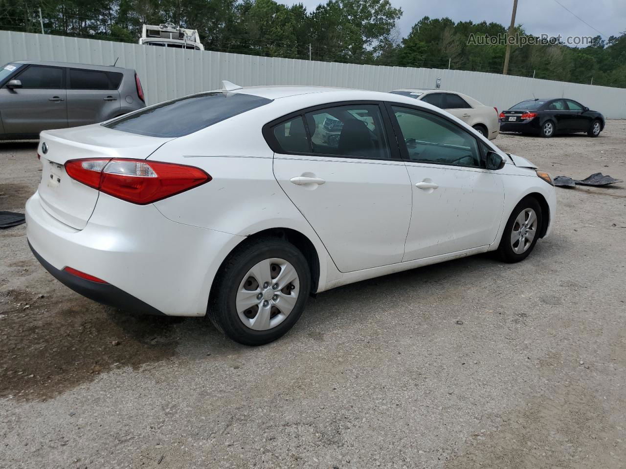 2016 Kia Forte Lx White vin: KNAFX4A6XG5497164