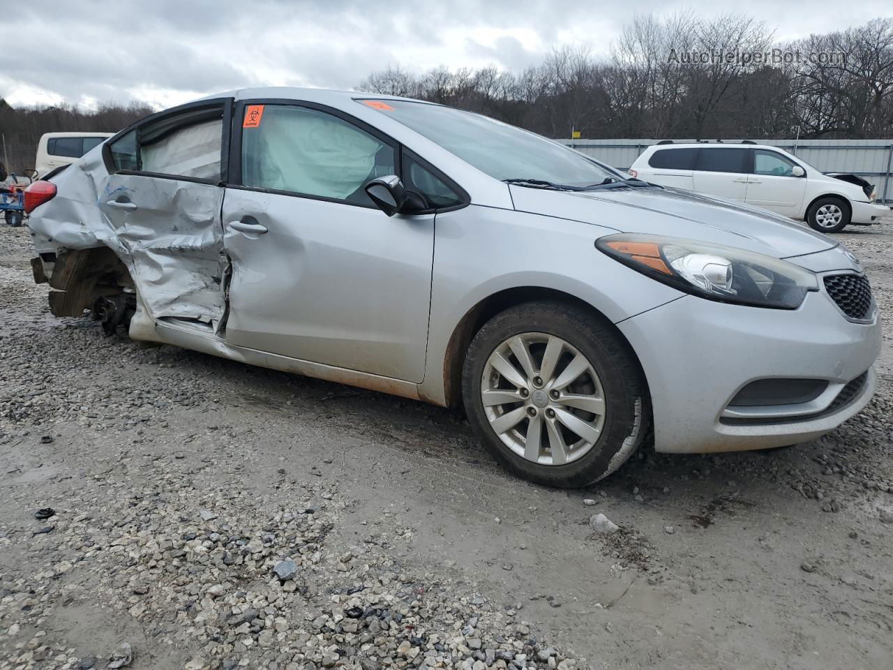 2016 Kia Forte Lx Silver vin: KNAFX4A6XG5507918