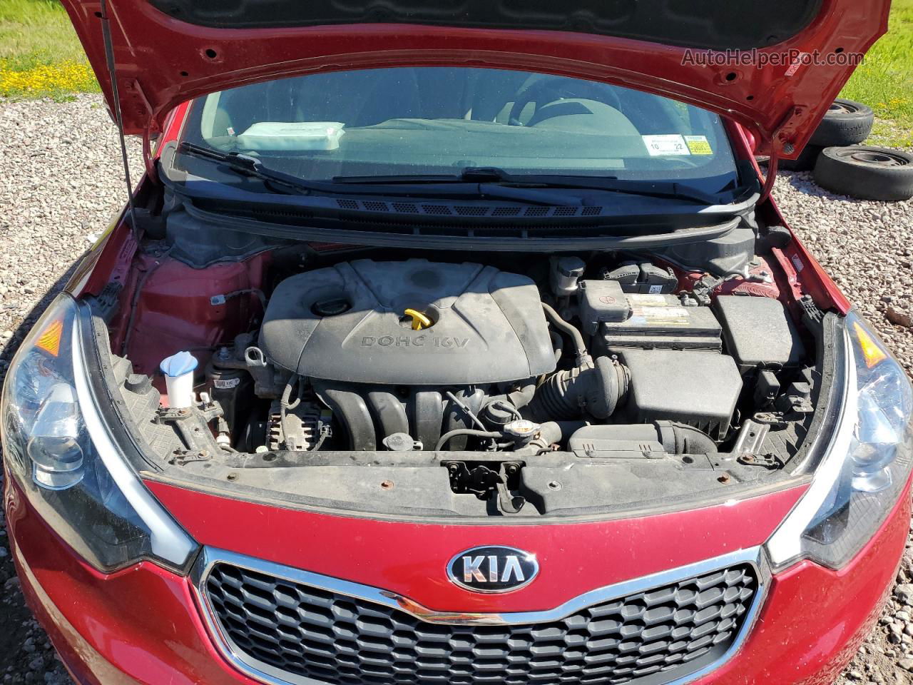 2016 Kia Forte Lx Red vin: KNAFX4A6XG5540949