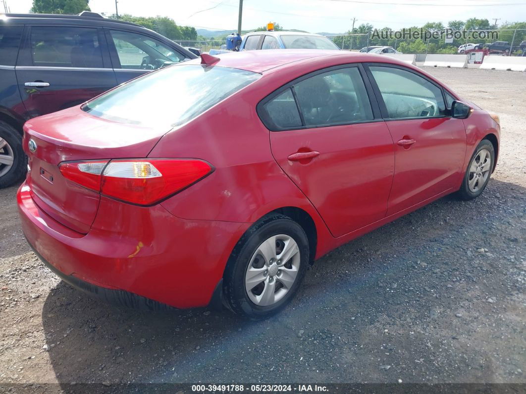 2016 Kia Forte Lx Red vin: KNAFX4A6XG5593733