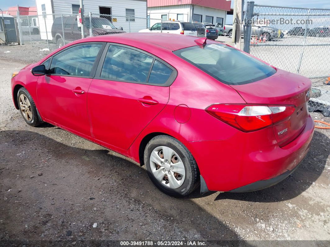 2016 Kia Forte Lx Красный vin: KNAFX4A6XG5593733