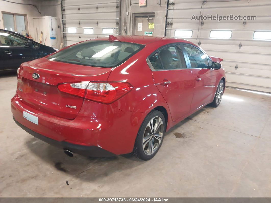 2016 Kia Forte Ex Red vin: KNAFX4A82G5474446