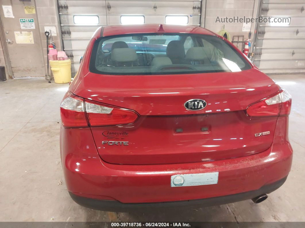 2016 Kia Forte Ex Red vin: KNAFX4A82G5474446