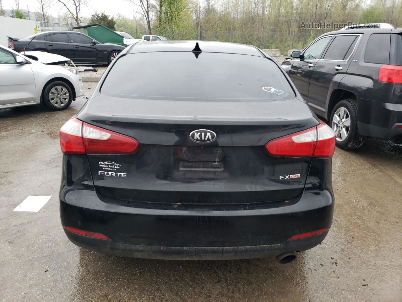 2016 Kia Forte Ex Черный vin: KNAFX4A82G5518266