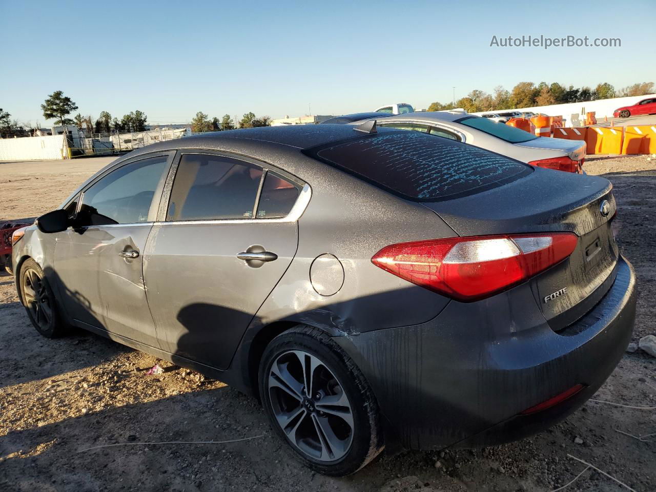 2016 Kia Forte Ex Серый vin: KNAFX4A83G5482698