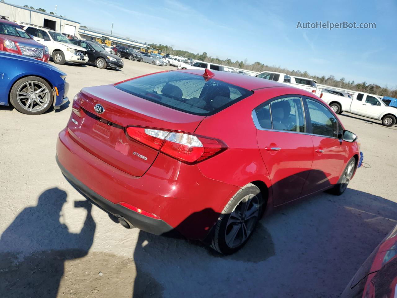 2016 Kia Forte Ex Red vin: KNAFX4A84G5546196