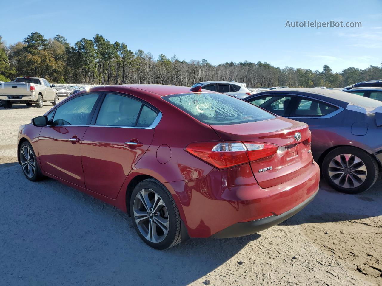 2016 Kia Forte Ex Red vin: KNAFX4A84G5546196