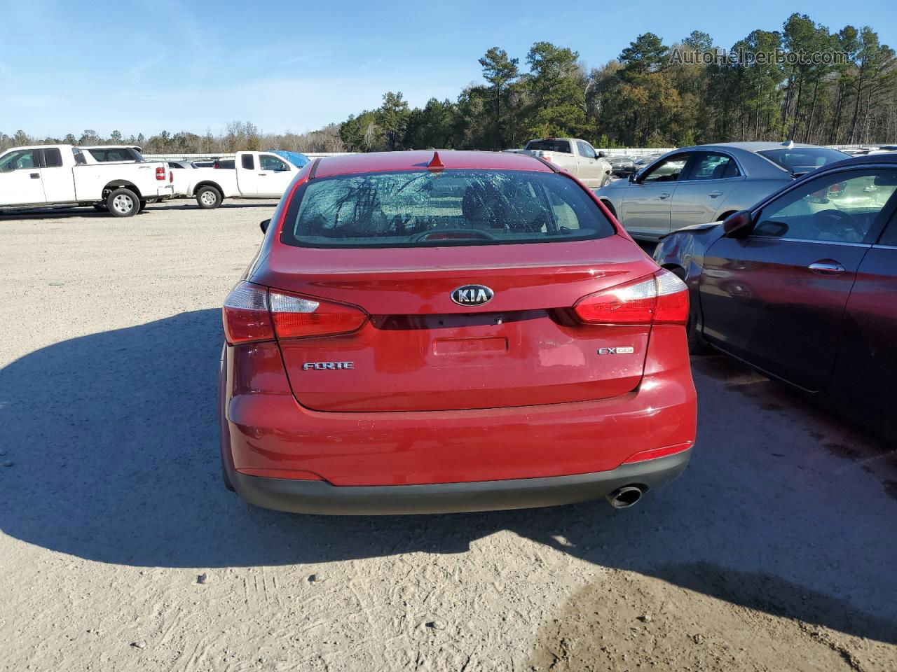 2016 Kia Forte Ex Red vin: KNAFX4A84G5546196