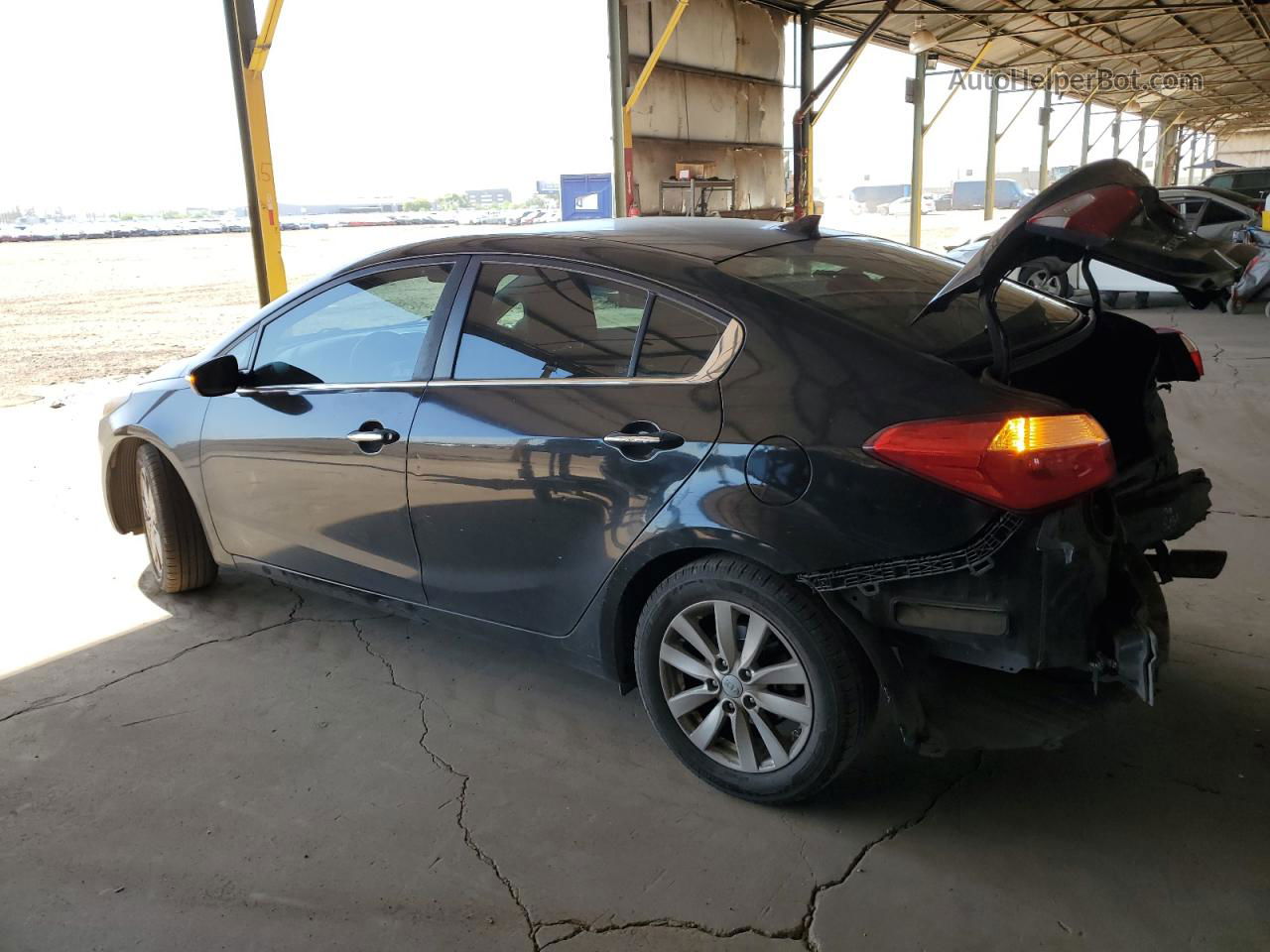 2015 Kia Forte Ex Черный vin: KNAFX4A87F5323116