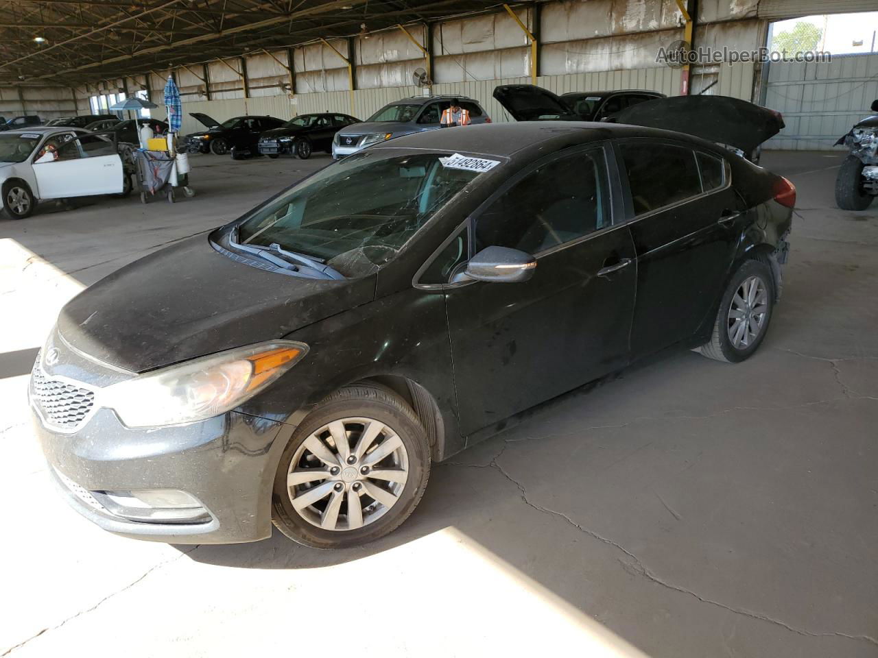 2015 Kia Forte Ex Черный vin: KNAFX4A87F5323116