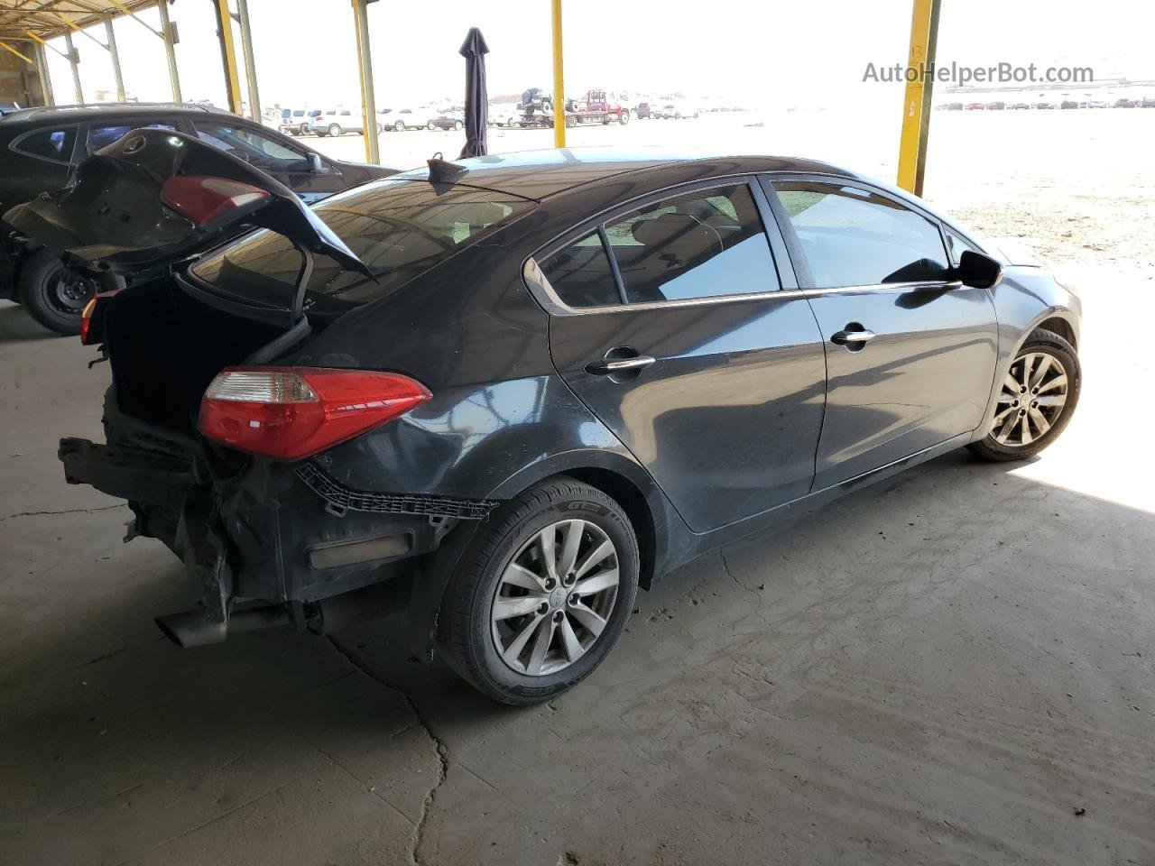 2015 Kia Forte Ex Черный vin: KNAFX4A87F5323116