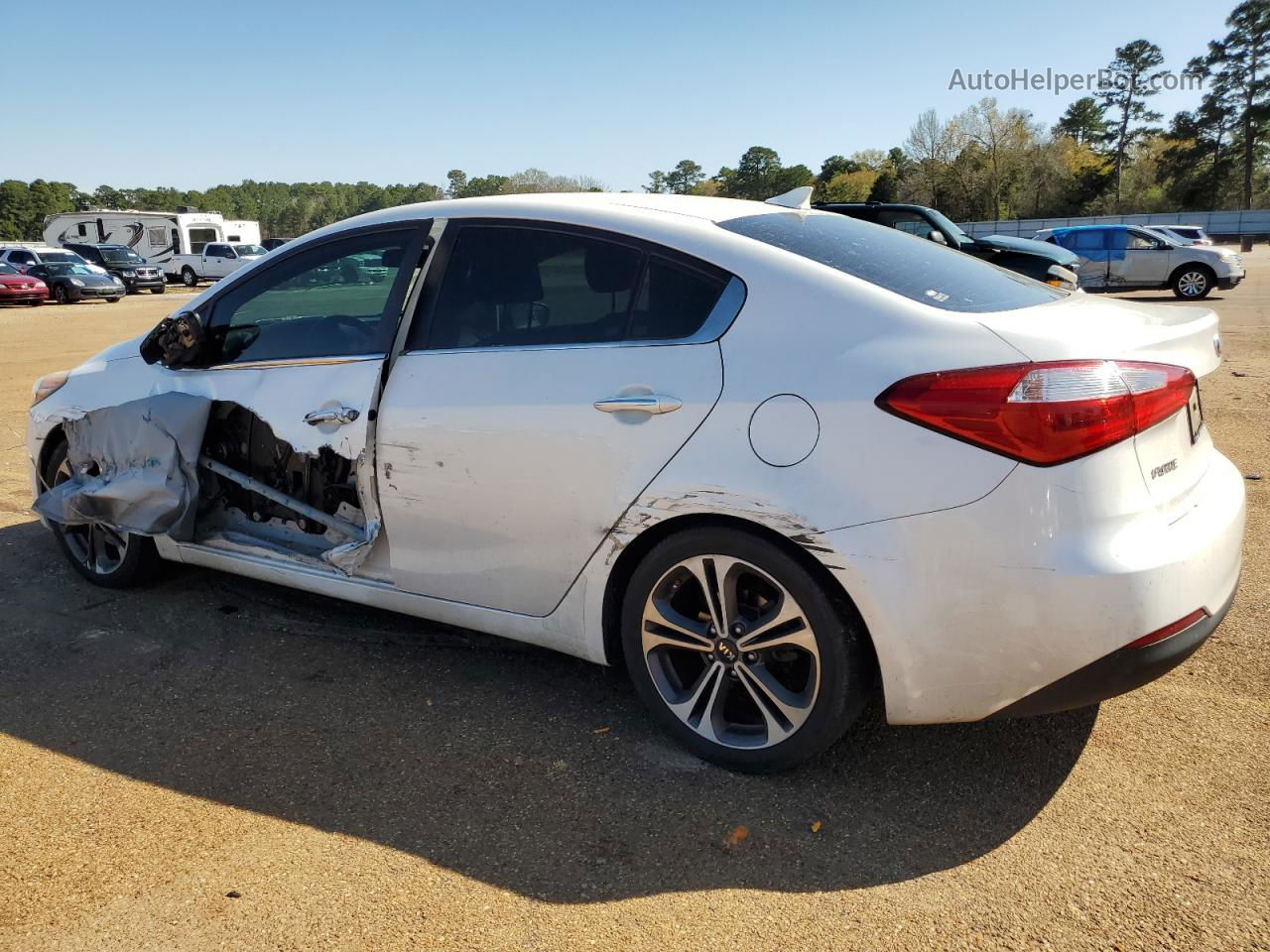 2016 Kia Forte Ex Белый vin: KNAFX4A87G5483479