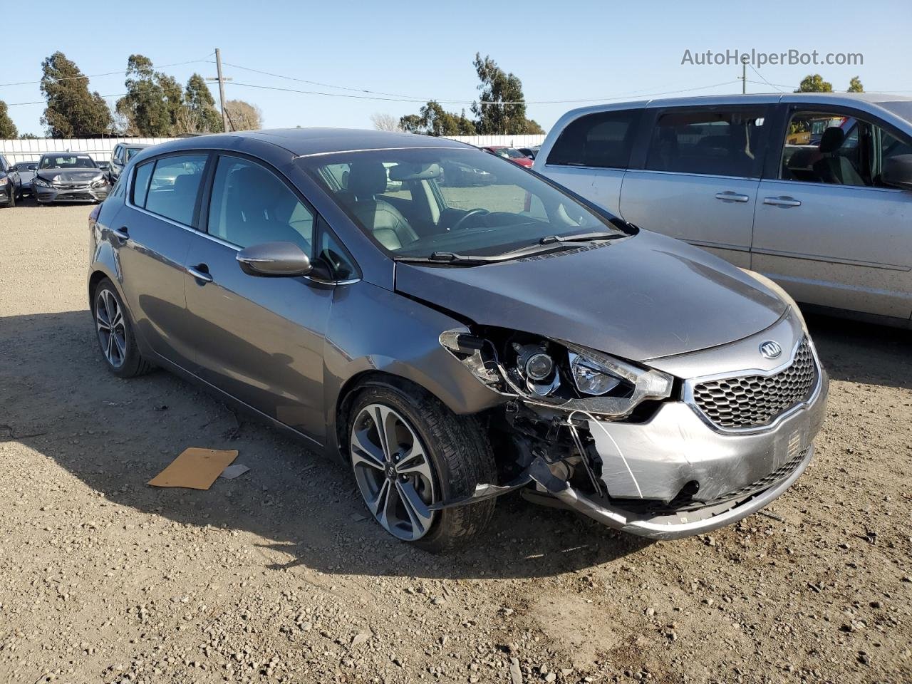 2016 Kia Forte Ex Charcoal vin: KNAFX5A81G5547747