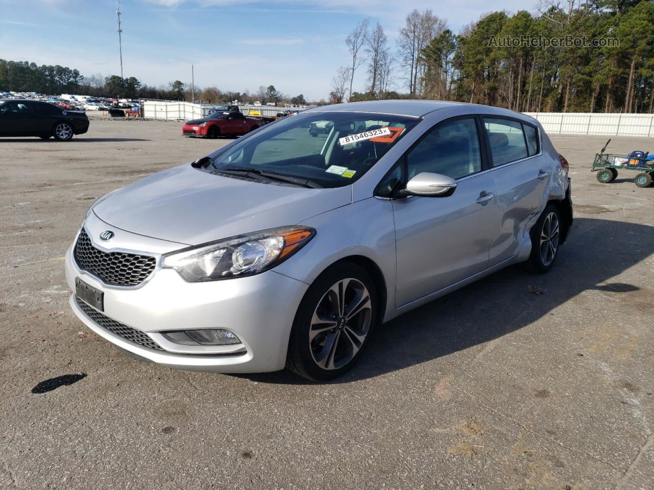 2016 Kia Forte Ex Silver vin: KNAFX5A81G5627582