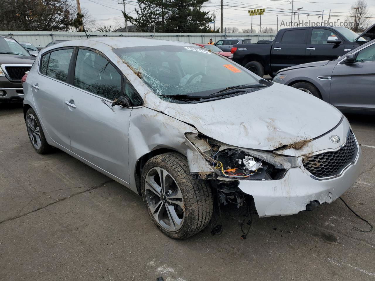 2016 Kia Forte Ex Silver vin: KNAFX5A82G5591479