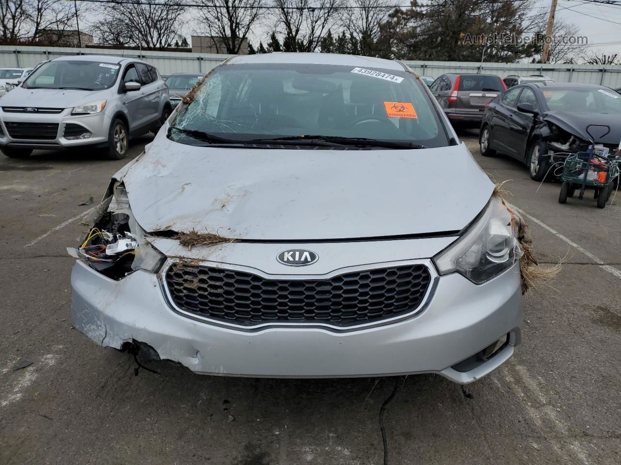 2016 Kia Forte Ex Silver vin: KNAFX5A82G5591479