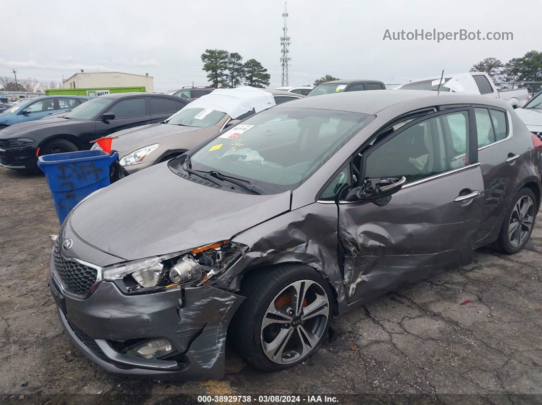 2016 Kia Forte Ex Gray vin: KNAFX5A89G5493226