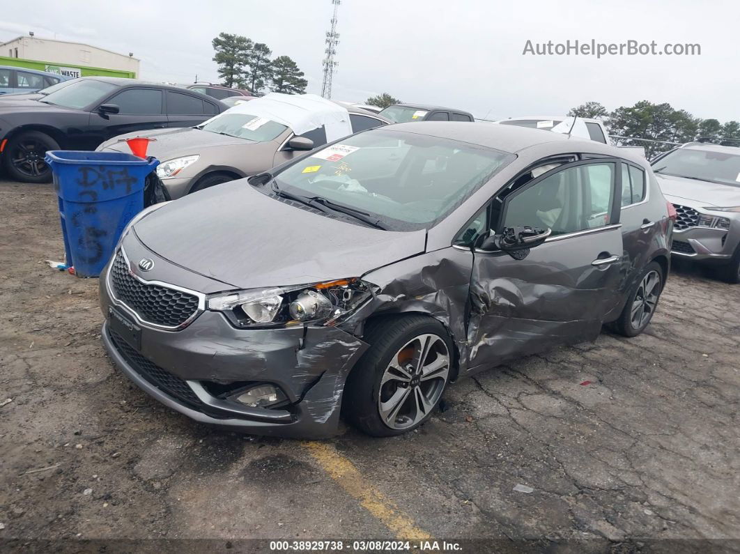 2016 Kia Forte Ex Gray vin: KNAFX5A89G5493226