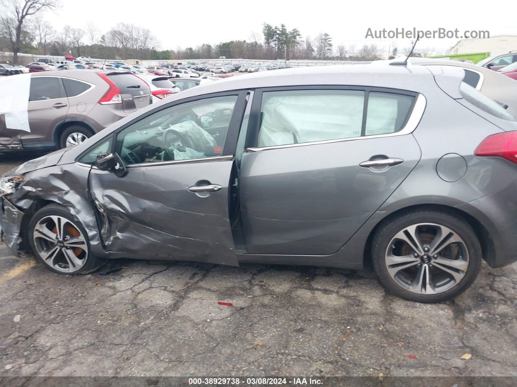 2016 Kia Forte Ex Gray vin: KNAFX5A89G5493226