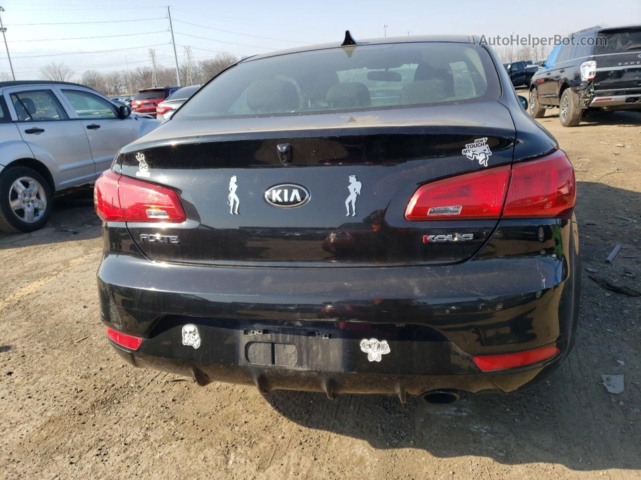 2016 Kia Forte Ex Черный vin: KNAFX6A82G5657650