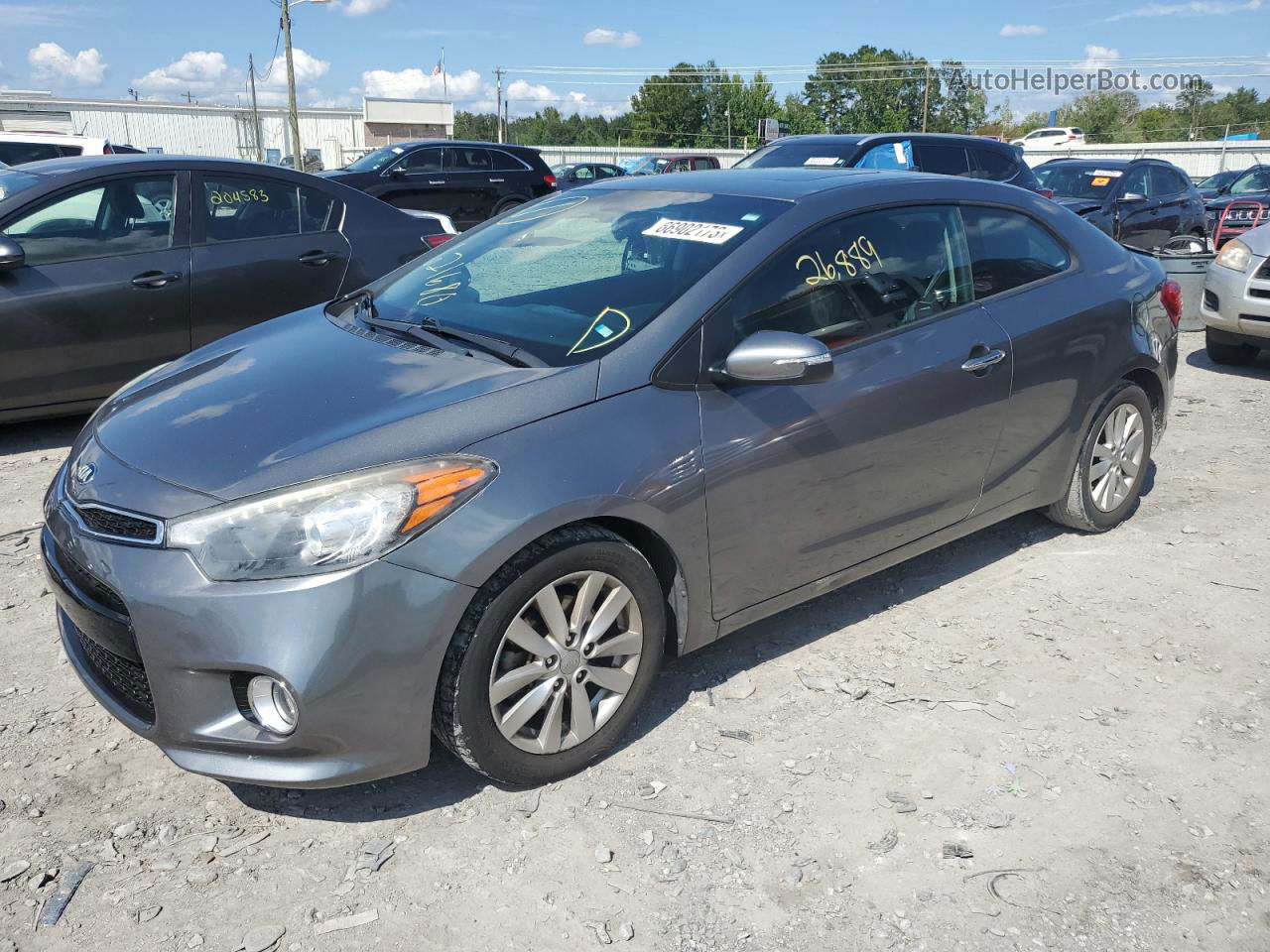 2016 Kia Forte Ex Gray vin: KNAFX6A87G5621680