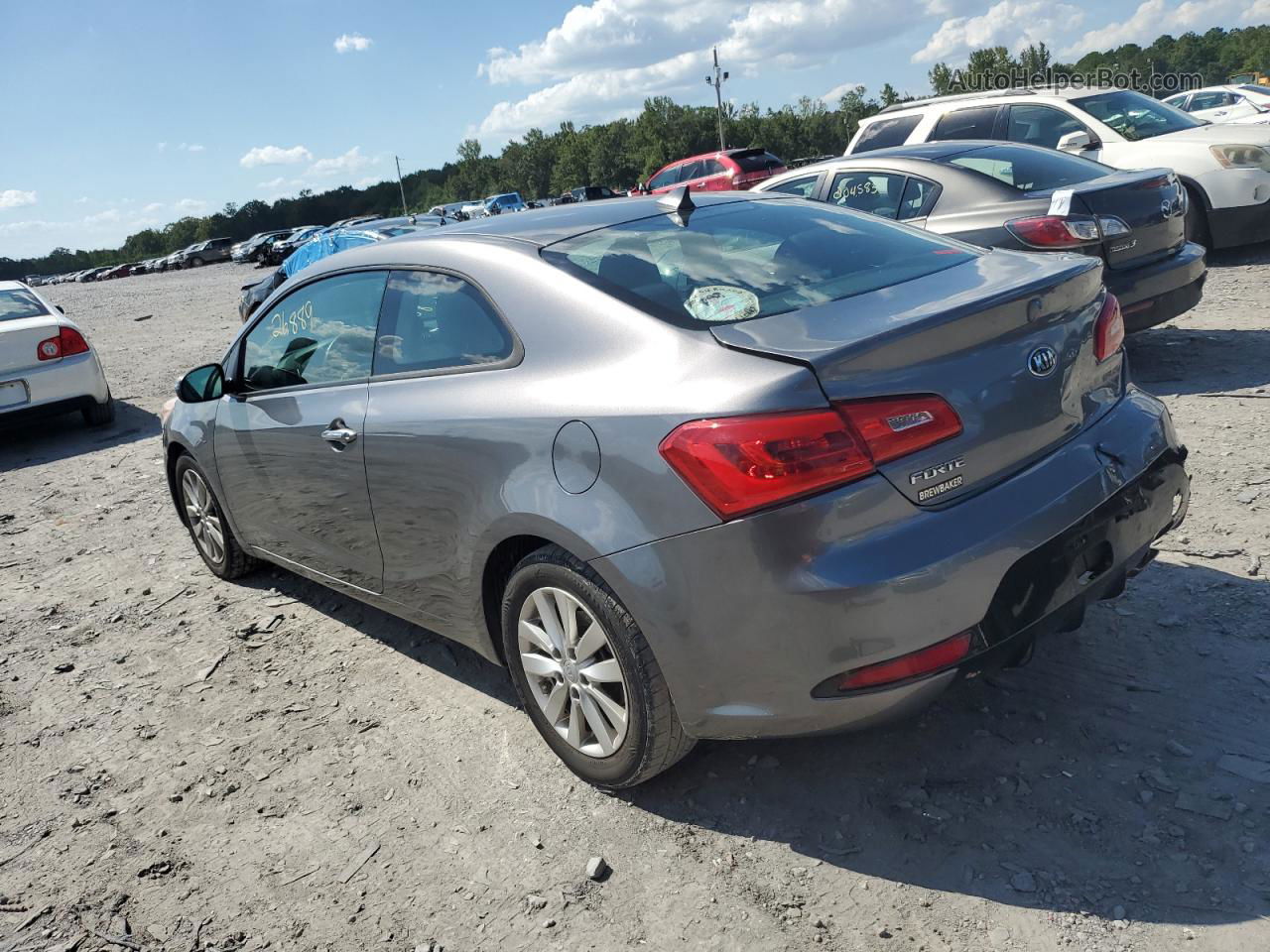 2016 Kia Forte Ex Gray vin: KNAFX6A87G5621680