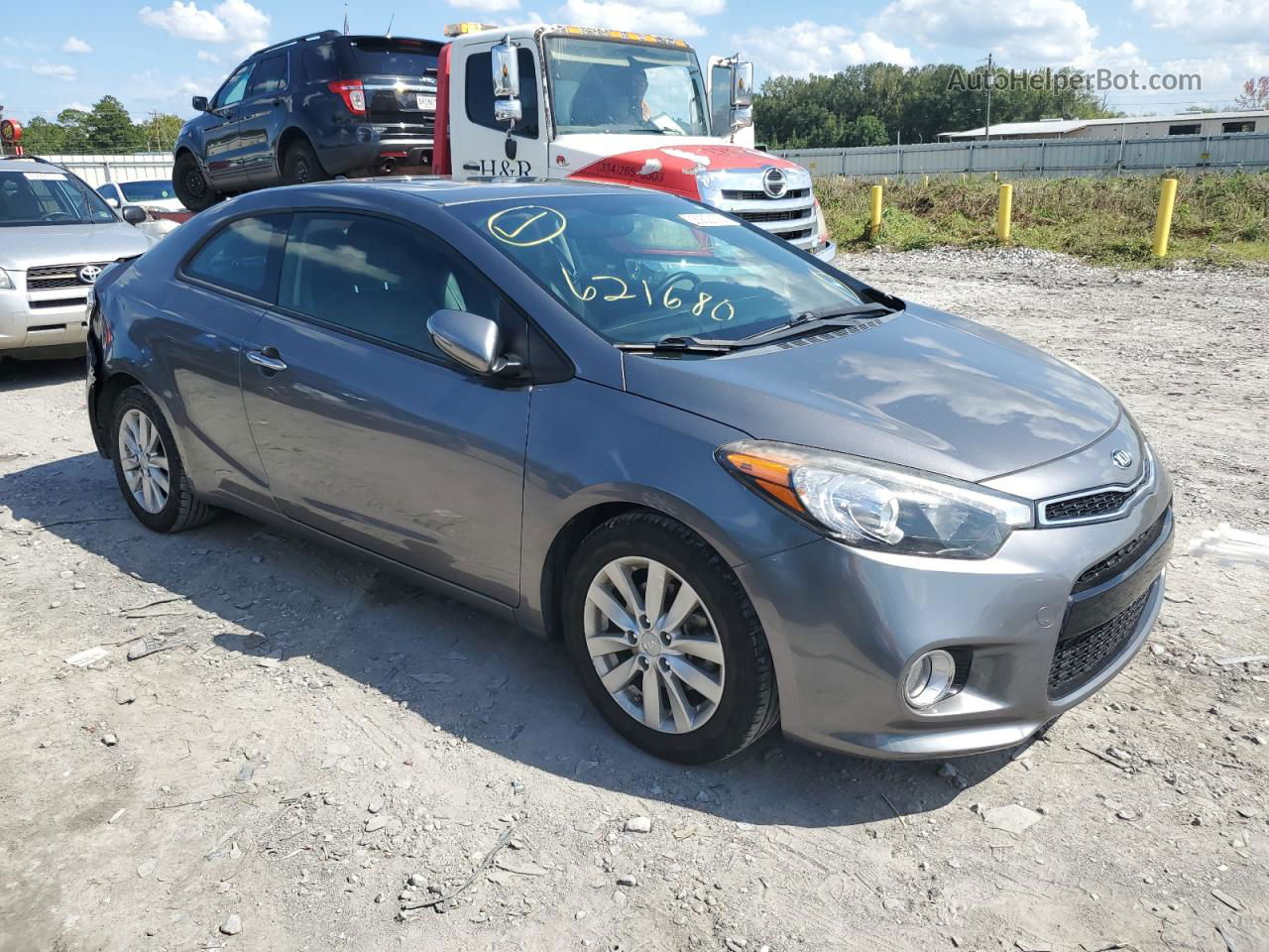 2016 Kia Forte Ex Gray vin: KNAFX6A87G5621680