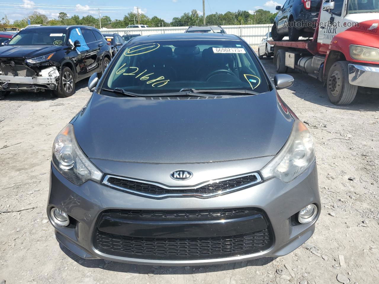 2016 Kia Forte Ex Gray vin: KNAFX6A87G5621680