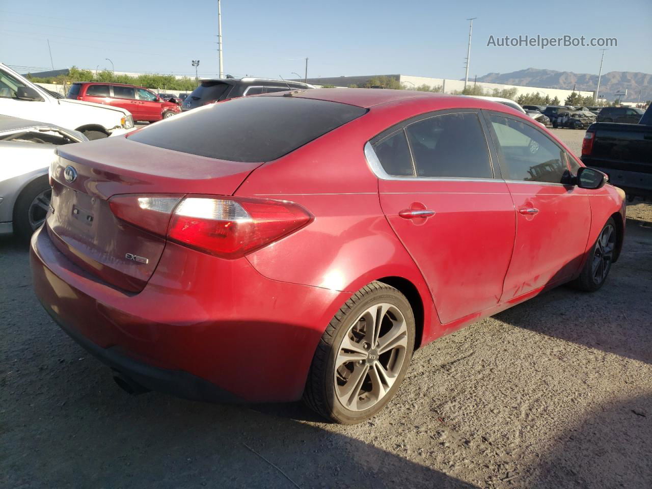 2016 Kia Forte Ex Red vin: KNAFZ4A82G5518293