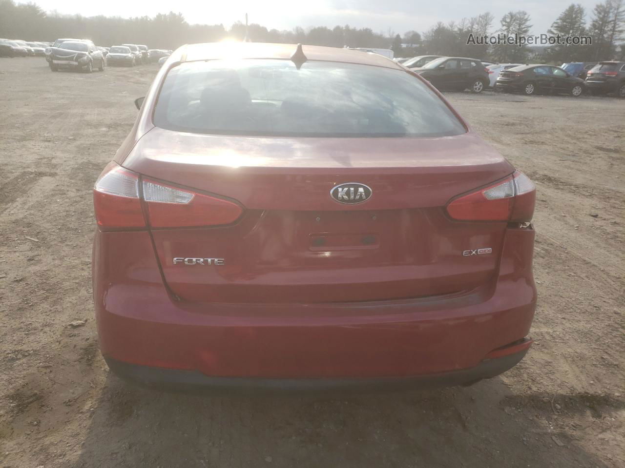 2016 Kia Forte Ex Red vin: KNAFZ4A82G5612108