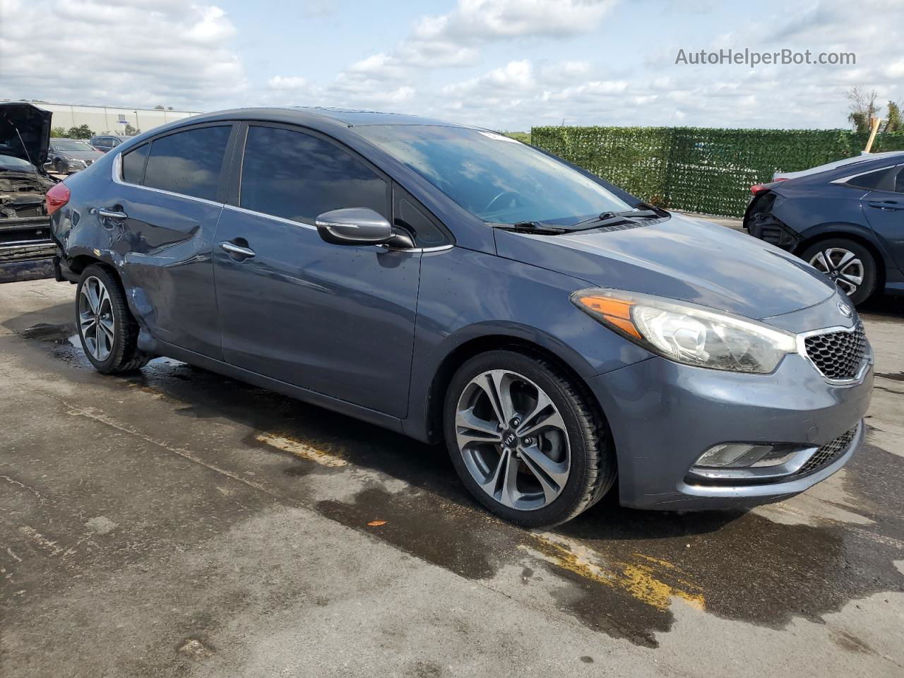 2016 Kia Forte Ex Синий vin: KNAFZ4A85G5607386