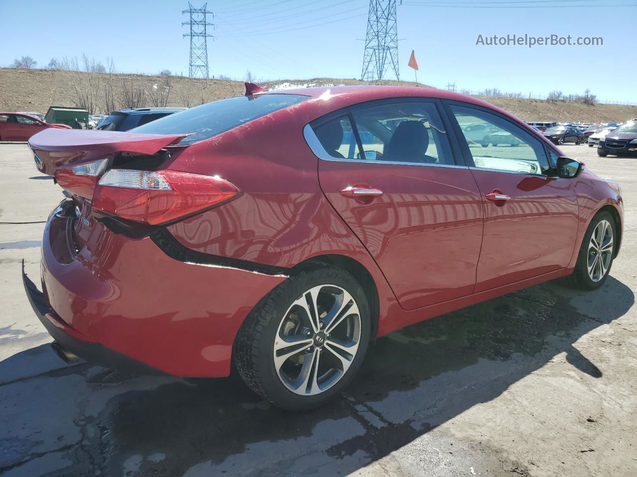 2016 Kia Forte Ex Красный vin: KNAFZ4A89G5450753