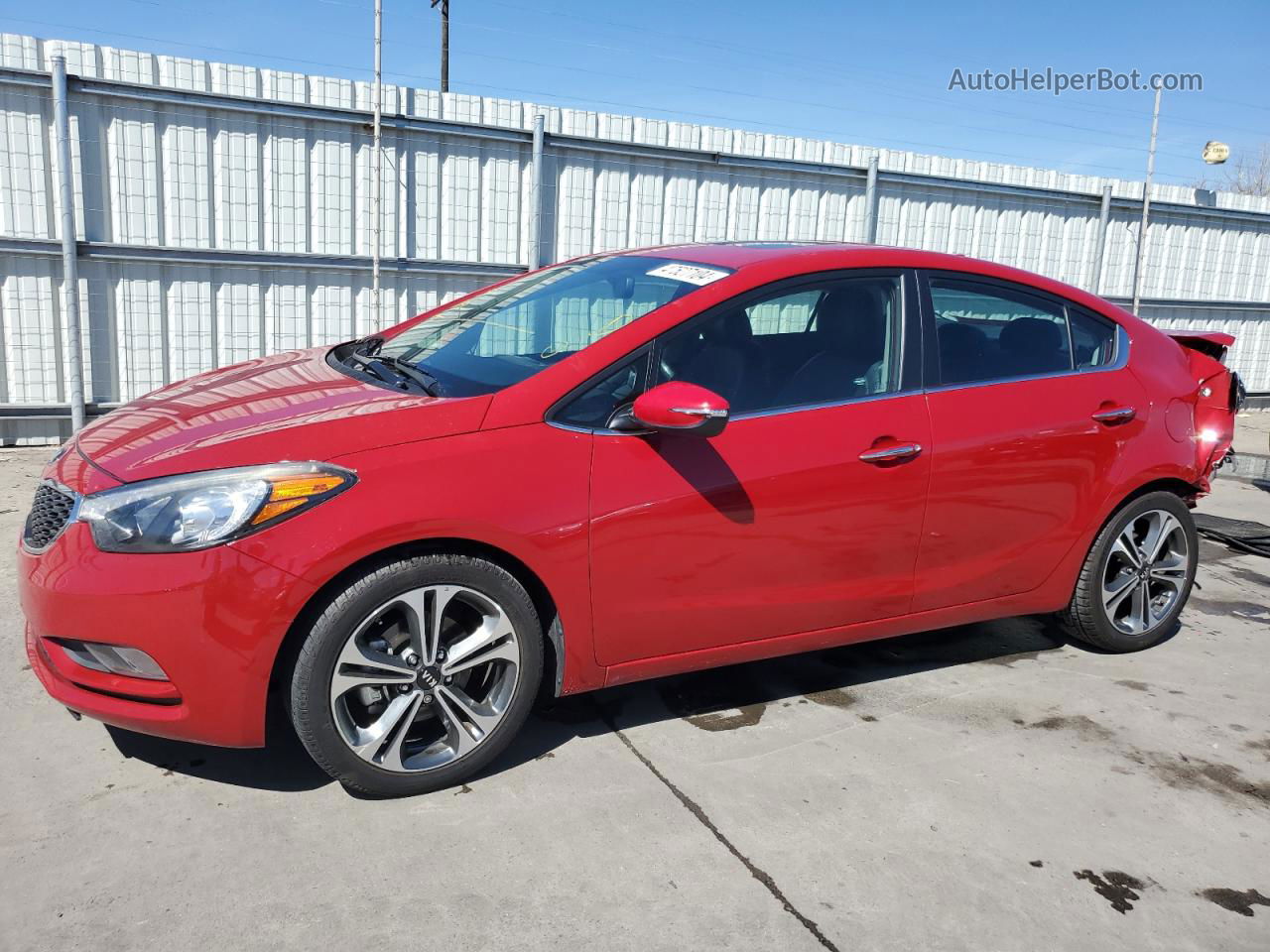 2016 Kia Forte Ex Красный vin: KNAFZ4A89G5450753