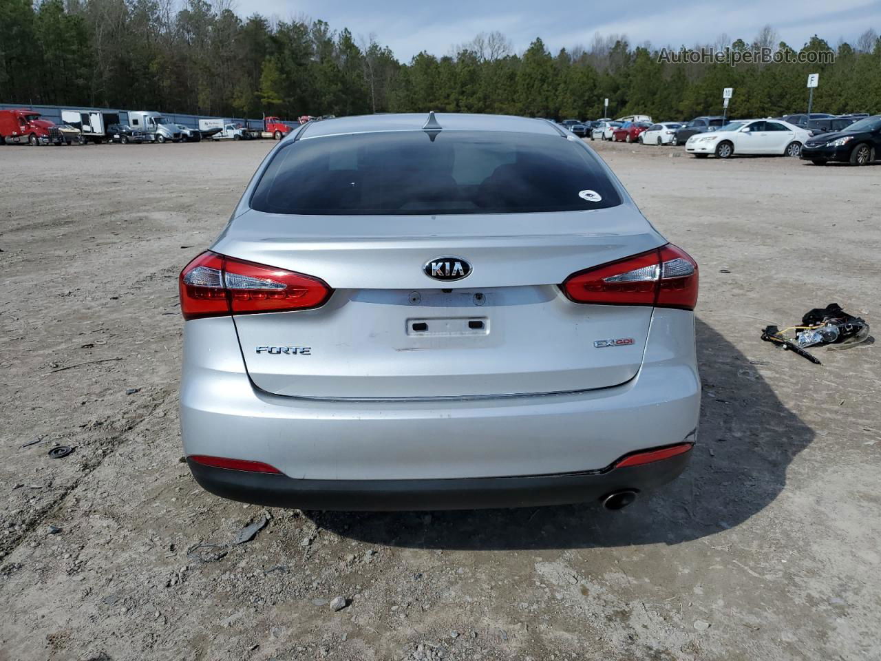 2016 Kia Forte Ex Silver vin: KNAFZ4A89G5617385