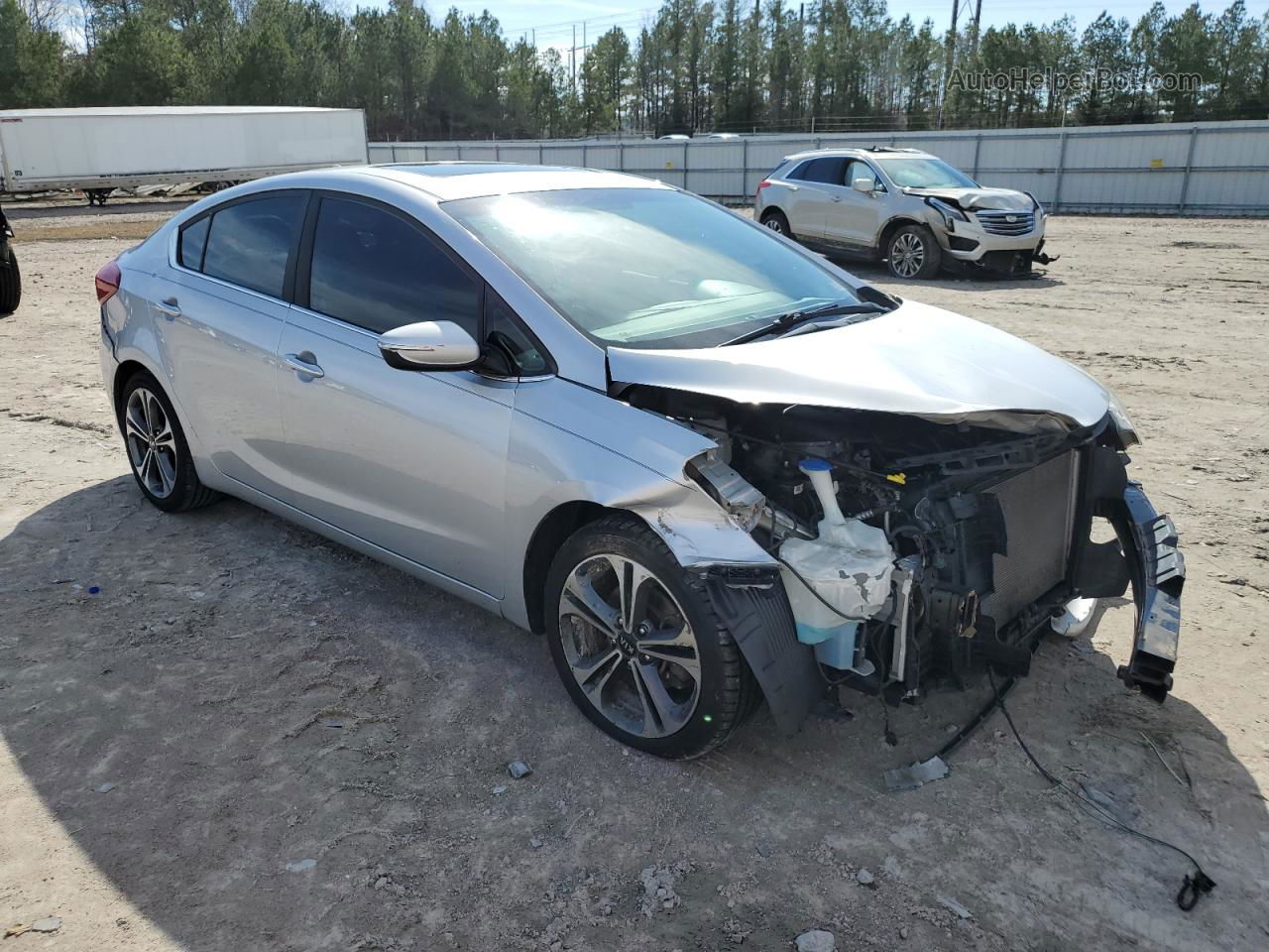 2016 Kia Forte Ex Silver vin: KNAFZ4A89G5617385