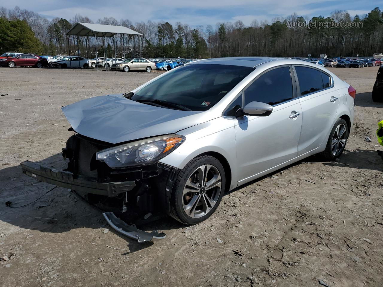 2016 Kia Forte Ex Silver vin: KNAFZ4A89G5617385