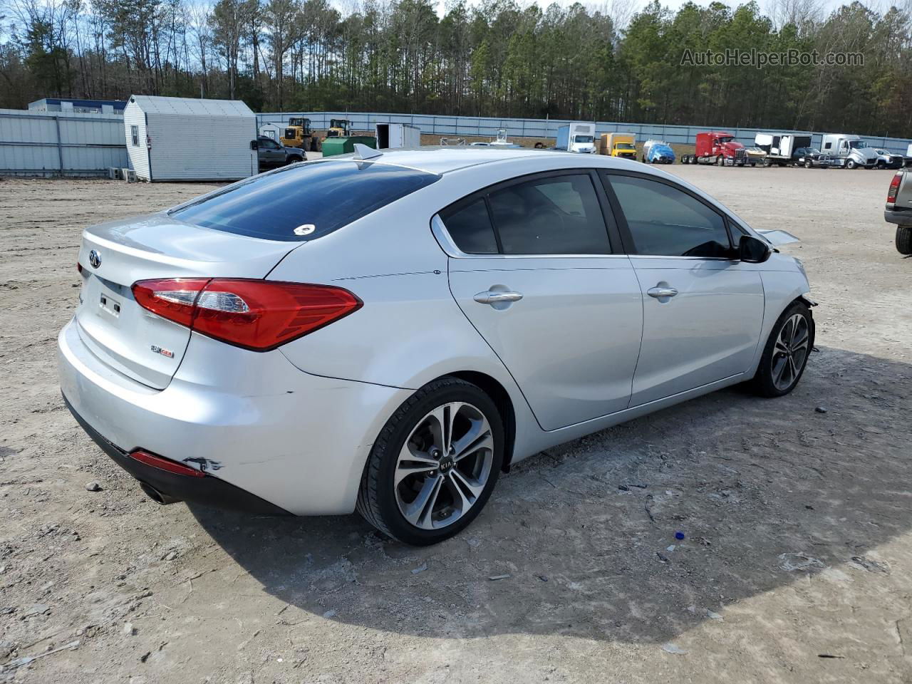 2016 Kia Forte Ex Silver vin: KNAFZ4A89G5617385