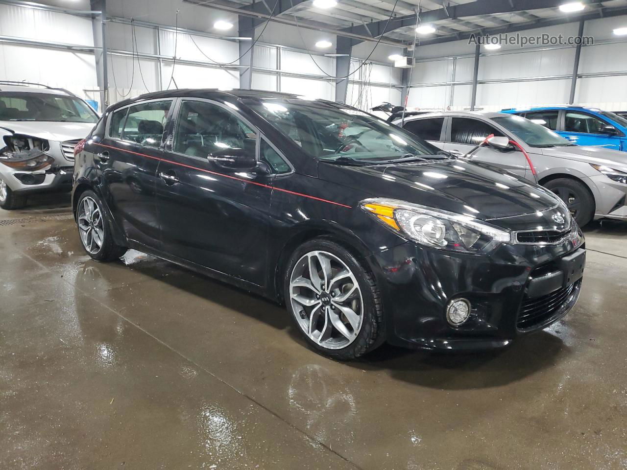 2016 Kia Forte Sx Black vin: KNAFZ5A30G5494487